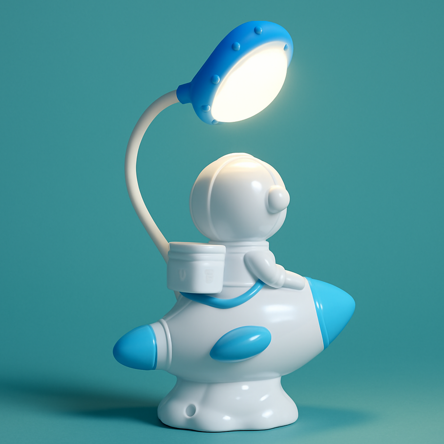 Astronaut Desk Lamp for Kids, USB Powered Night Light, Study Table Lamp