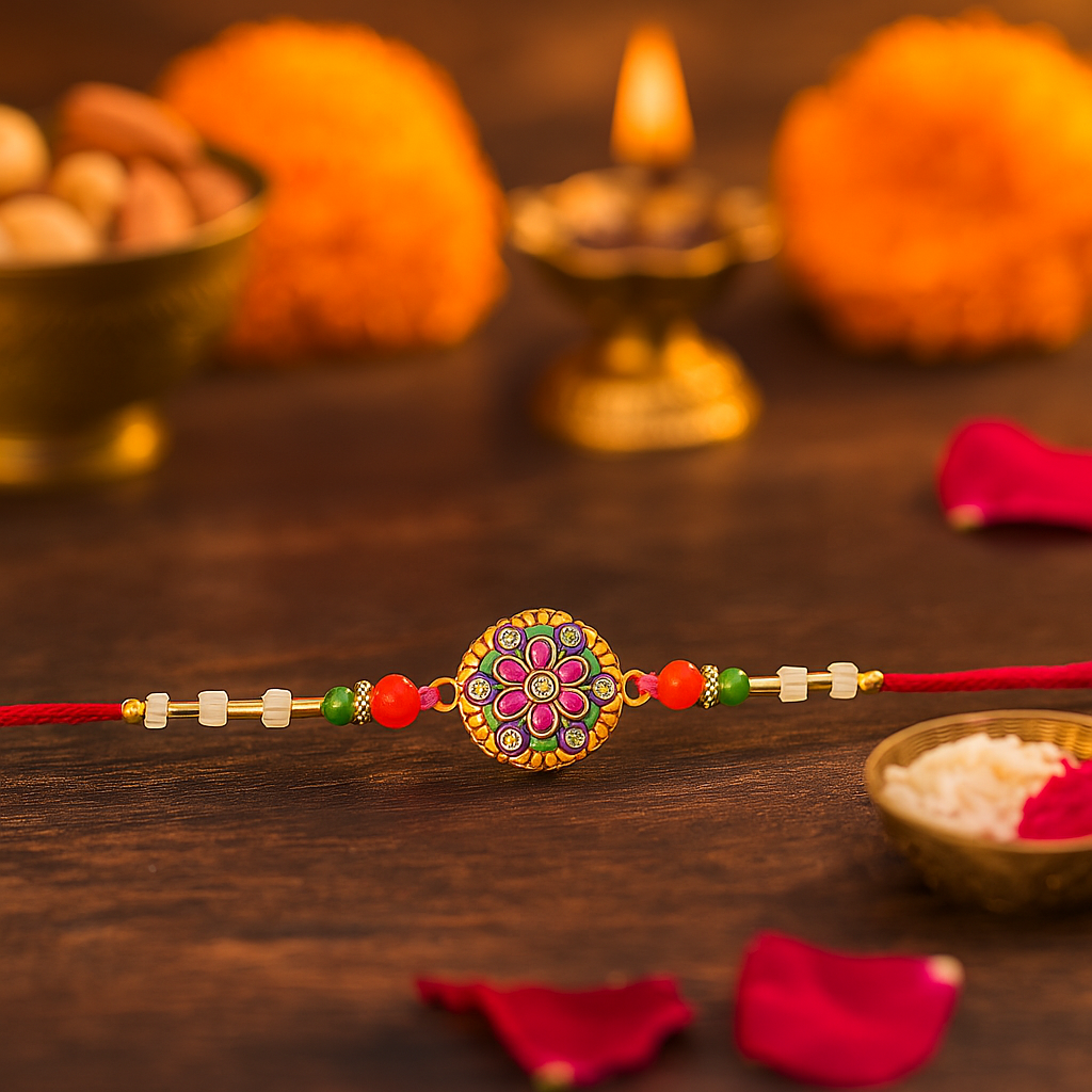 Vibrant Floral Rakhi