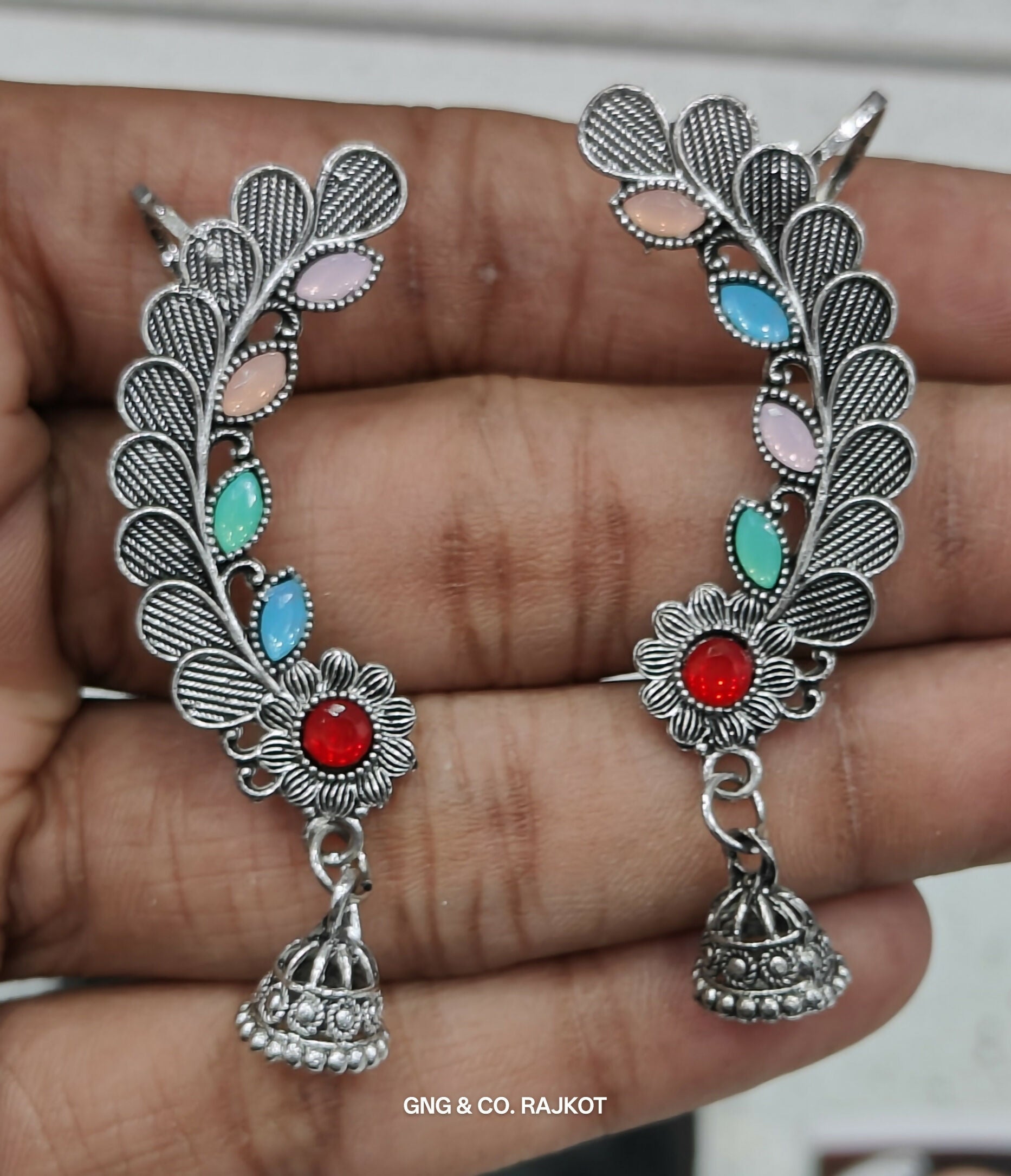Silver Jhumka Earings