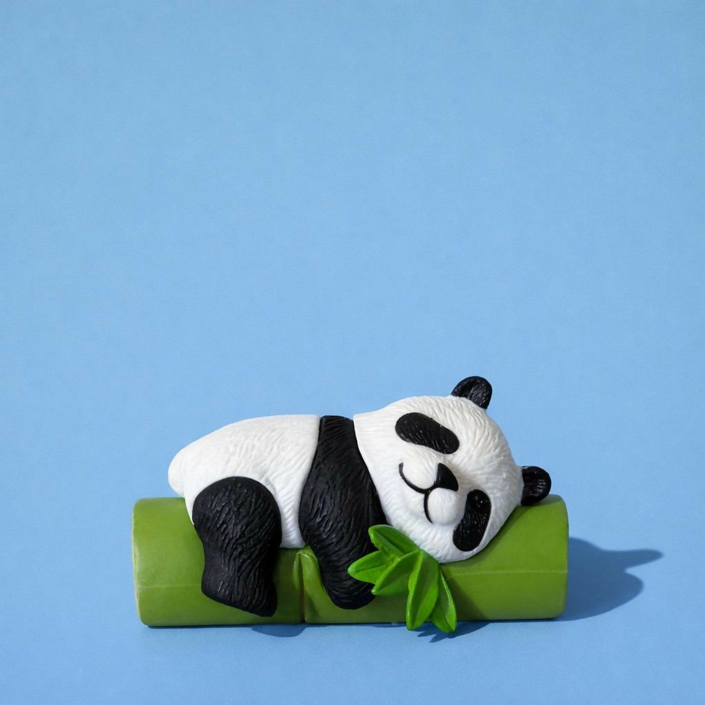 Sleeping Panda poly-resin Bamboo Showpiece | Cute Mini Decorative Figurine