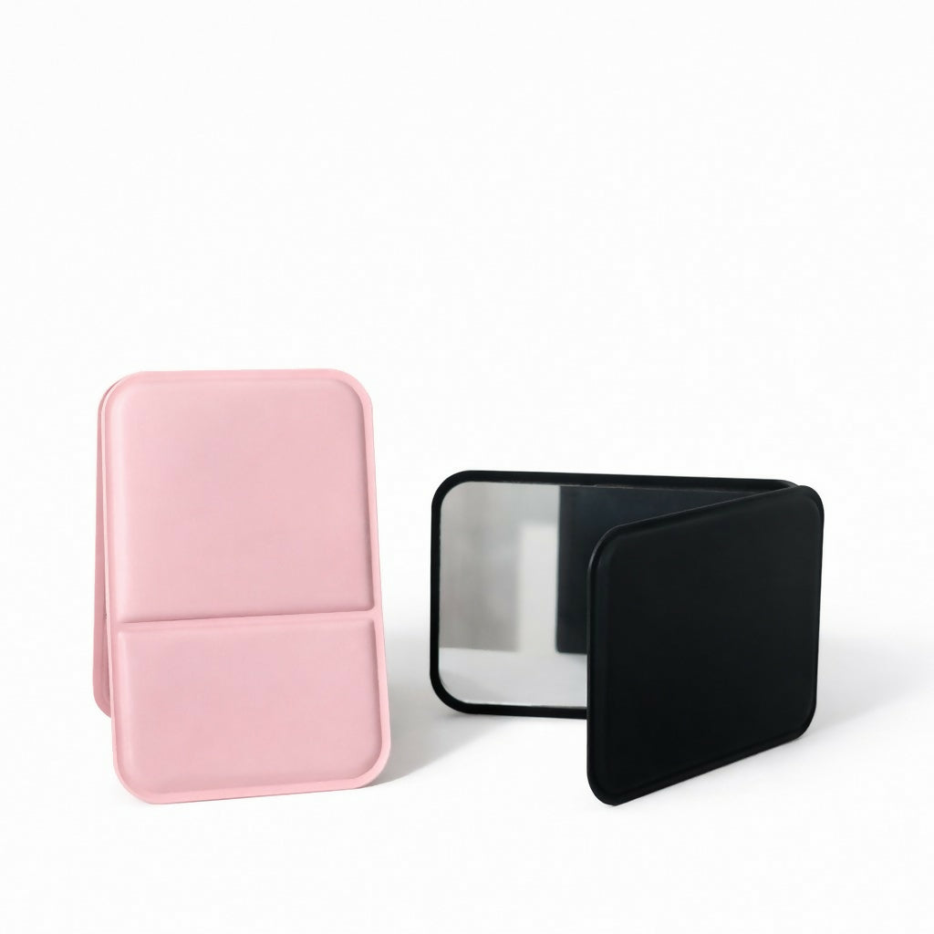 Foldable Tabletop Makeup Mirror Compact Vanity Mirror for Home and Travel