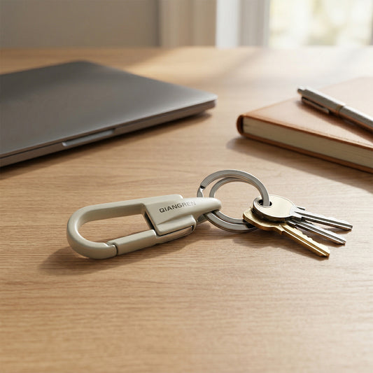 Heavy Duty Metal Key Holder Carabiner Clip Keychain (1 Pc)