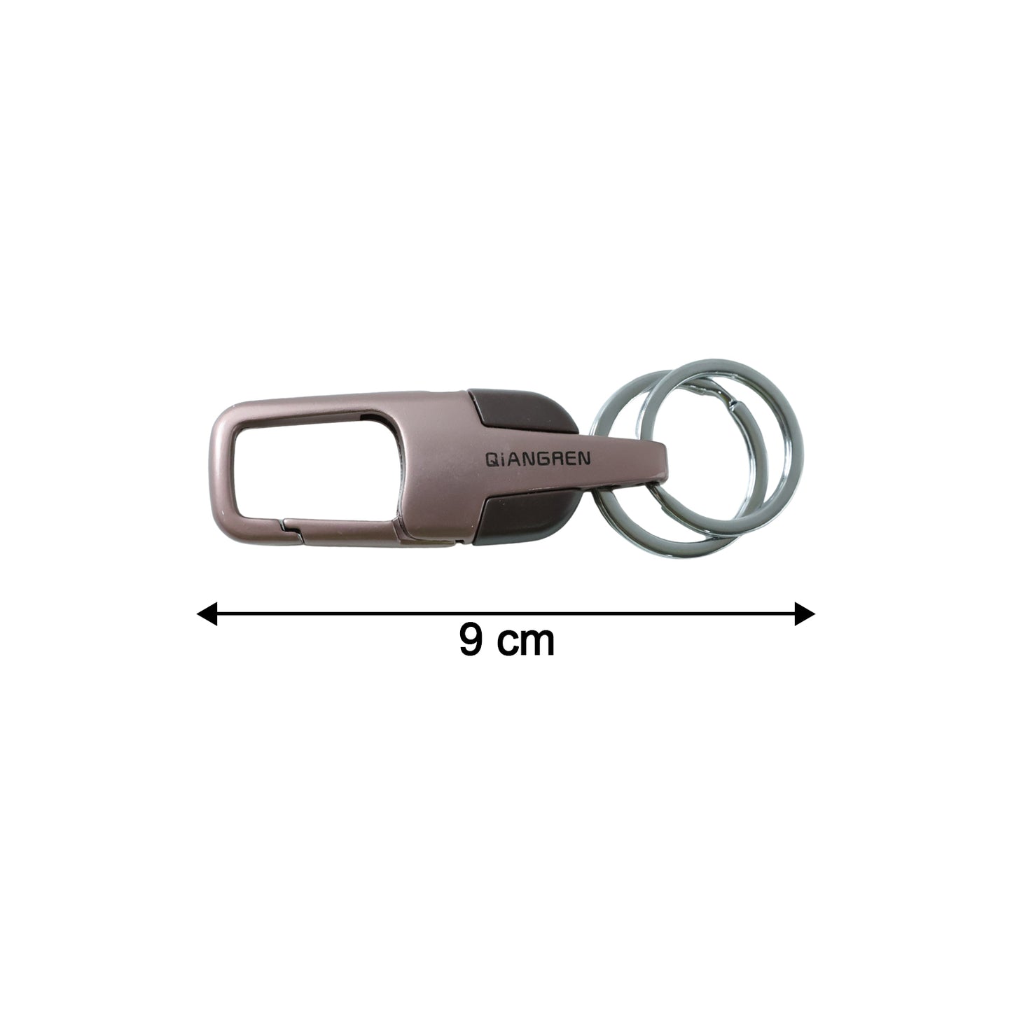 Premium Metal Key Holder with Secure and Stylish Keychain (1 Pc)