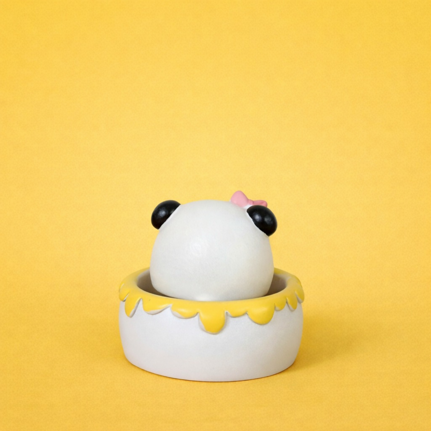 Cute Bow Panda Warm Desk Decor Showpiece for Home & Office Table