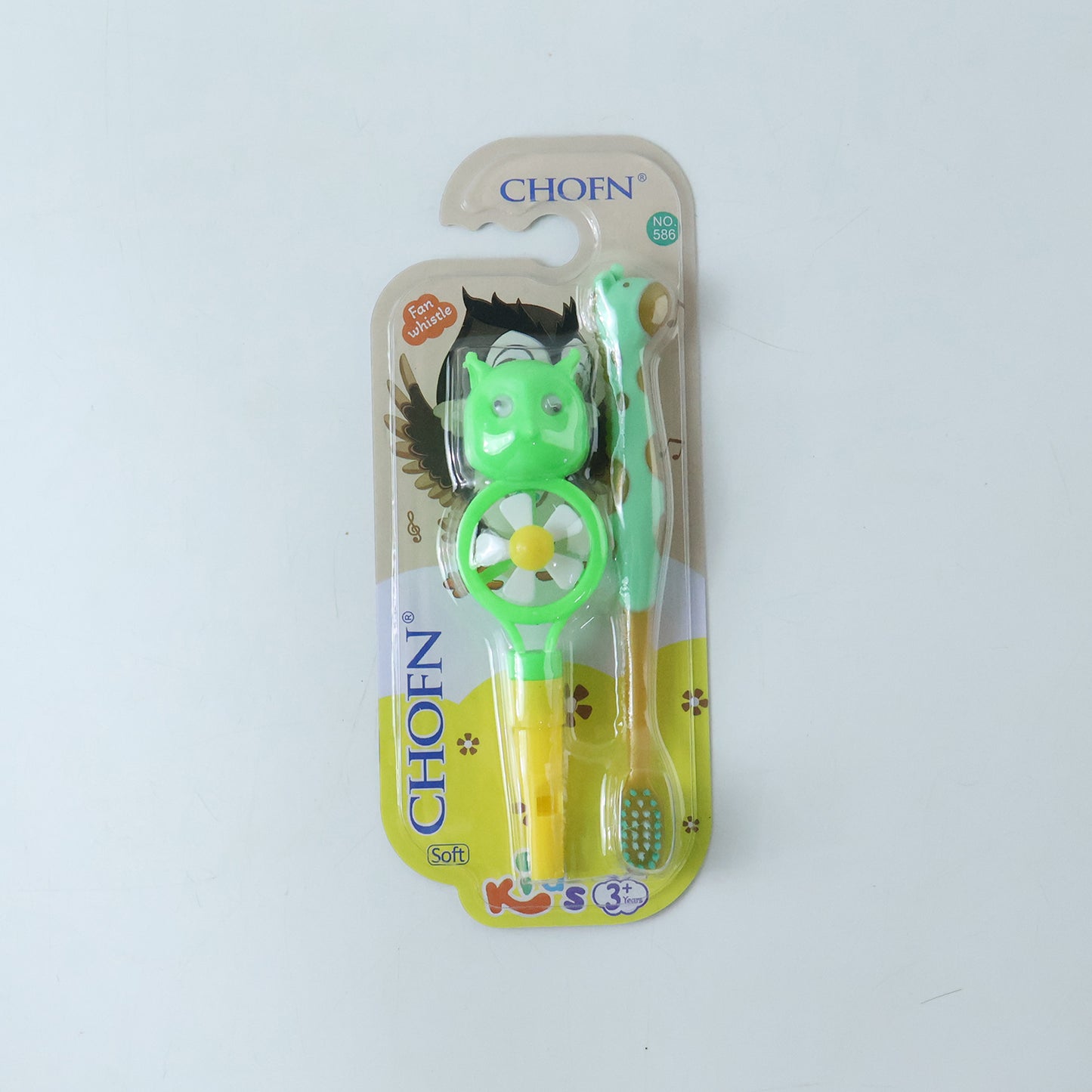 Kids Toothbrush Set with Animal Whistle Toy – Fun Oral Care for Children