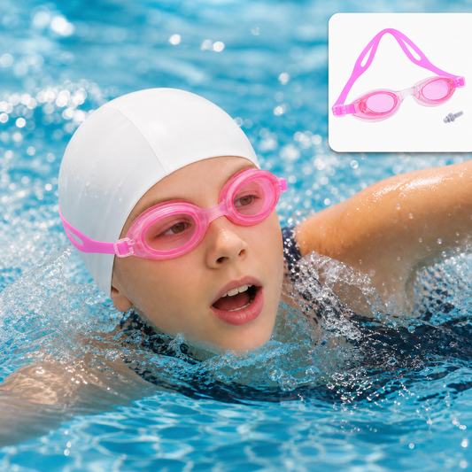 Adjustable Kids Swim Goggles - Anti-Fog & Waterproof
