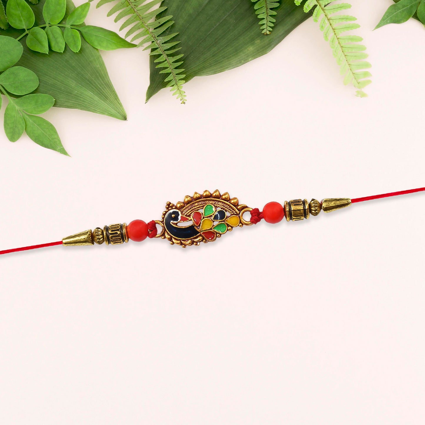 Peacocke Rakhi With Thread