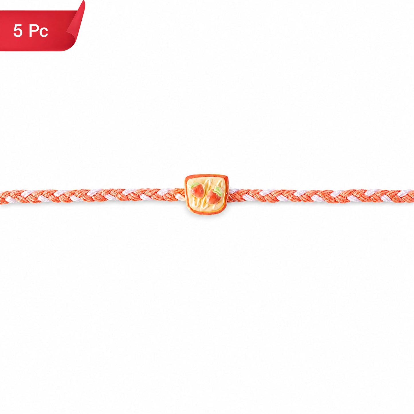 Strawberry Toast Rakhi Fun & Unique Design for Kids & Bhai (5pcs)