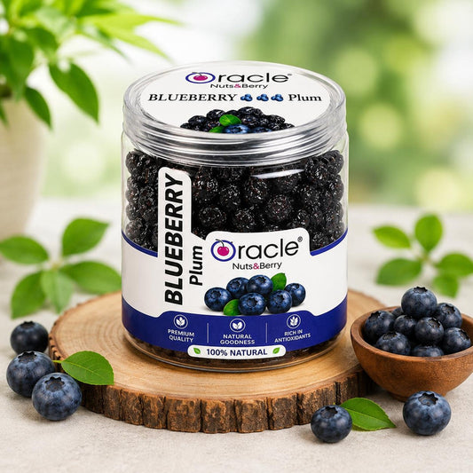 Oracle Dried Blueberry Plums, Sweet-Tangy Chewy Antioxidant Berry Plum Snack 180g