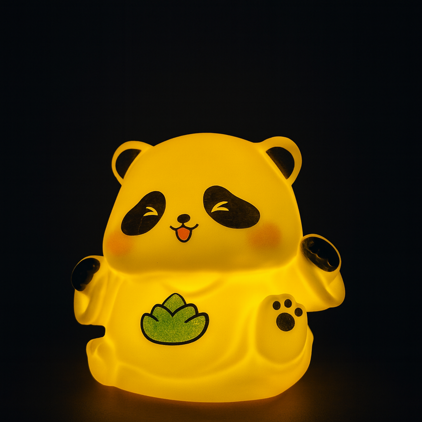 Compact soft panda toy ideal for decor