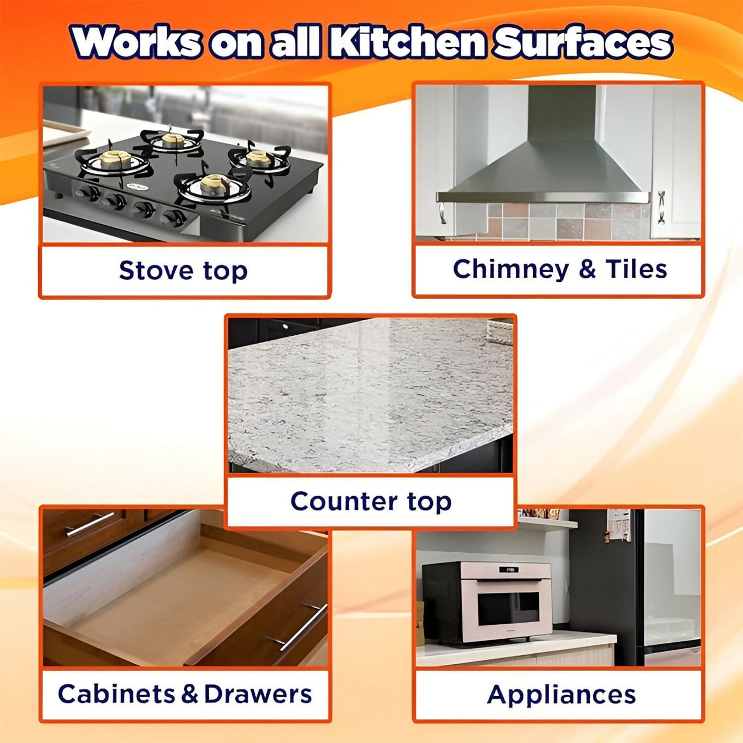 Eyelet Kitchen Cleaner Chimney, Countertops & Appliances Grease & Oil Stain Remover (300Ml)