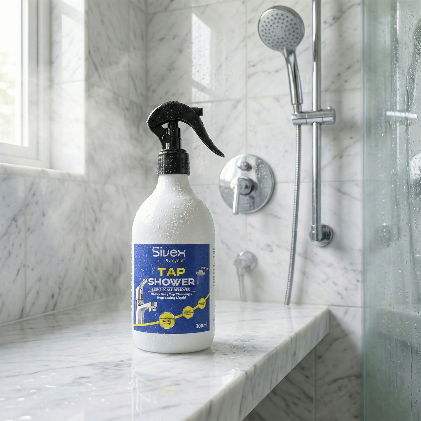 Close-up of Eyelet limescale remover liquid