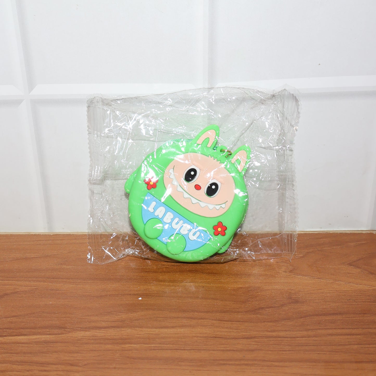 Cute Cartoon Character Coin Pouch with Keychain & Wrist Strap