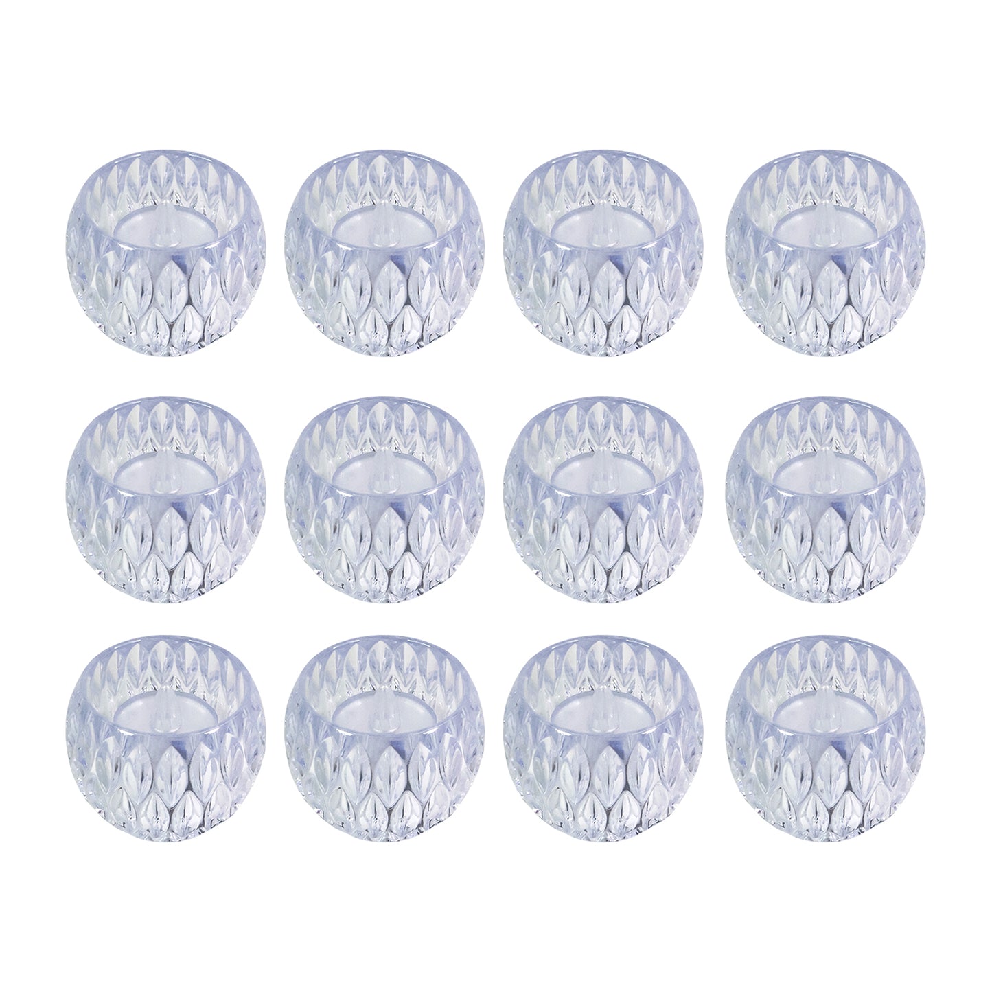 Set of 12 Crystal Style LED Decorative Lamps / Candle