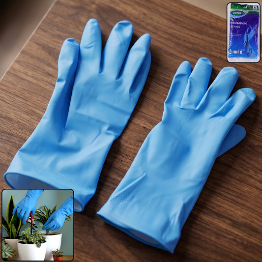 Large blue Victor cleaning rubber gloves