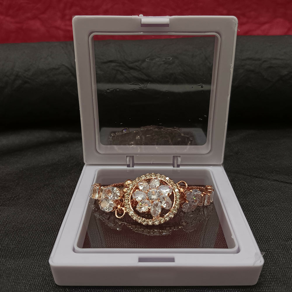 Luxury AD Floral Motif Bracelet for party wear