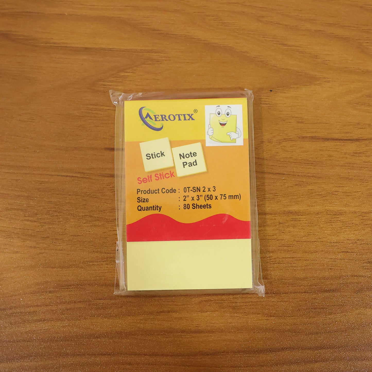 Self Yello Sticky Note Pad 2 x 3 Inch Paf Daily Reminder & Quick Notes Pad (80Sheets,Pack Of 6)