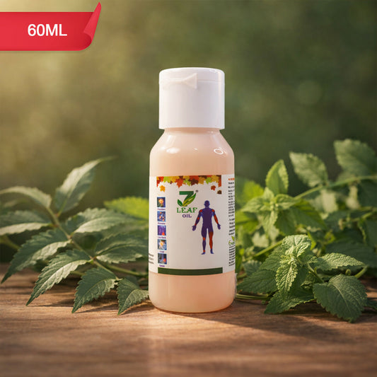 7 Leaf Ayurvedic Herbal Oil for Joint, Muscle & Body Pain Relief (60 ml)