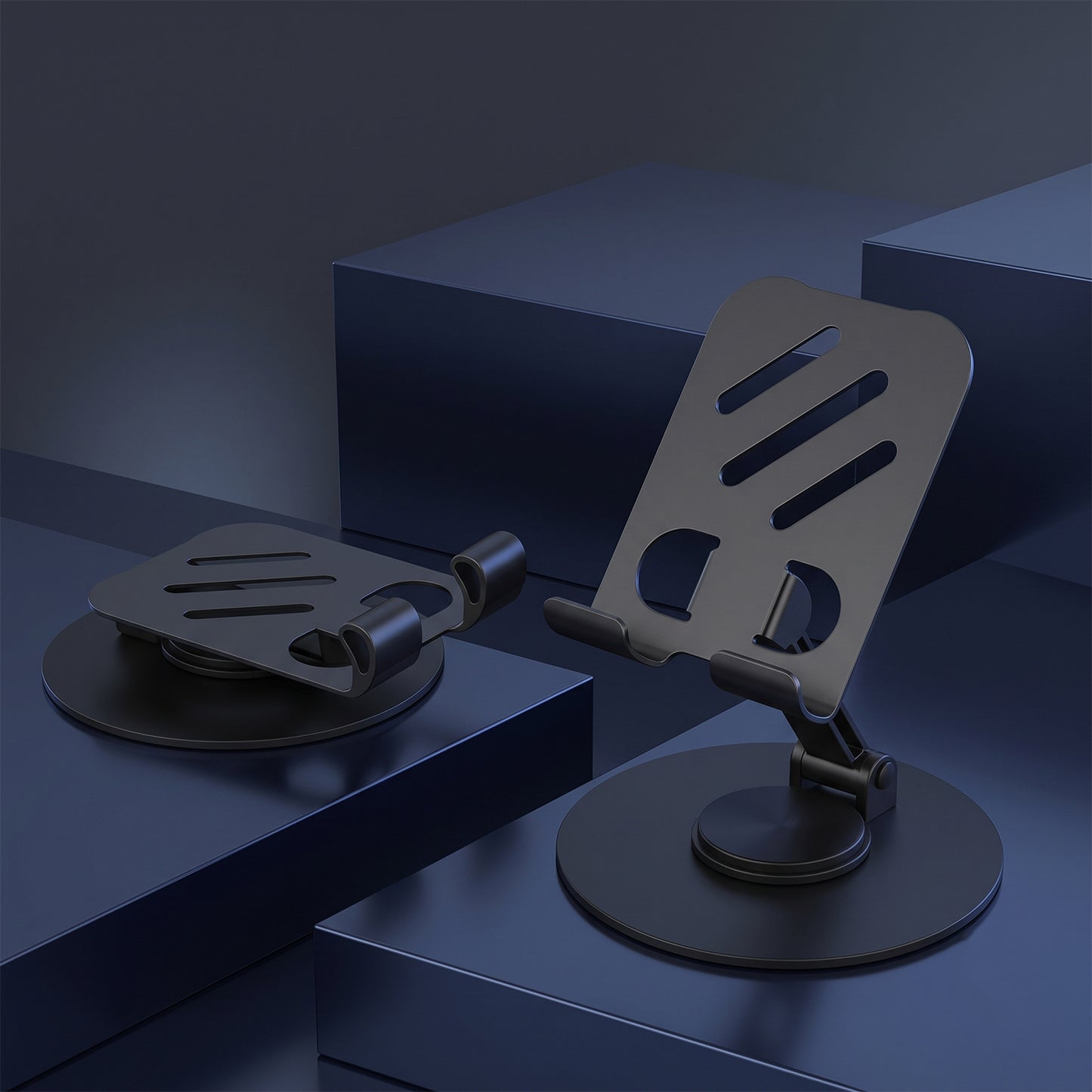 Metal Foldable Mobile Stand 360 Degree Rotating Adjustable Holder (1 Pc)