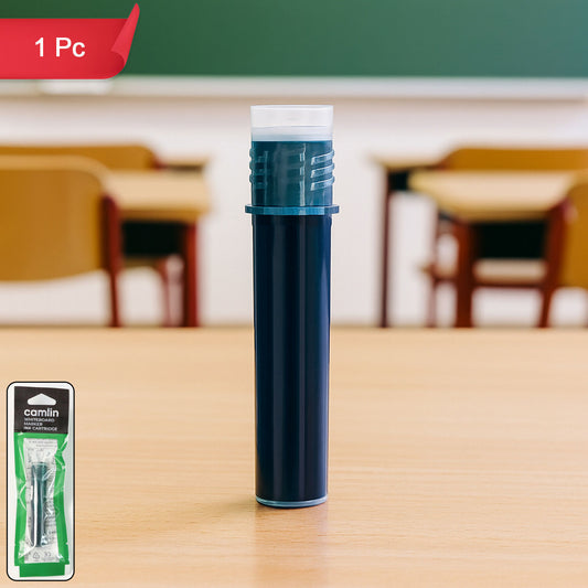 Camlin Waterproof Marker Ink Cartridge – Green Refill for Whiteboard & Markers (1 Pc)