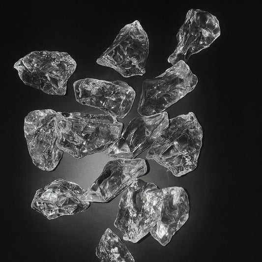 Clear Acrylic Ice Cube Replicas – Realistic Fake Ice Cubes for Photography, Display & Decor