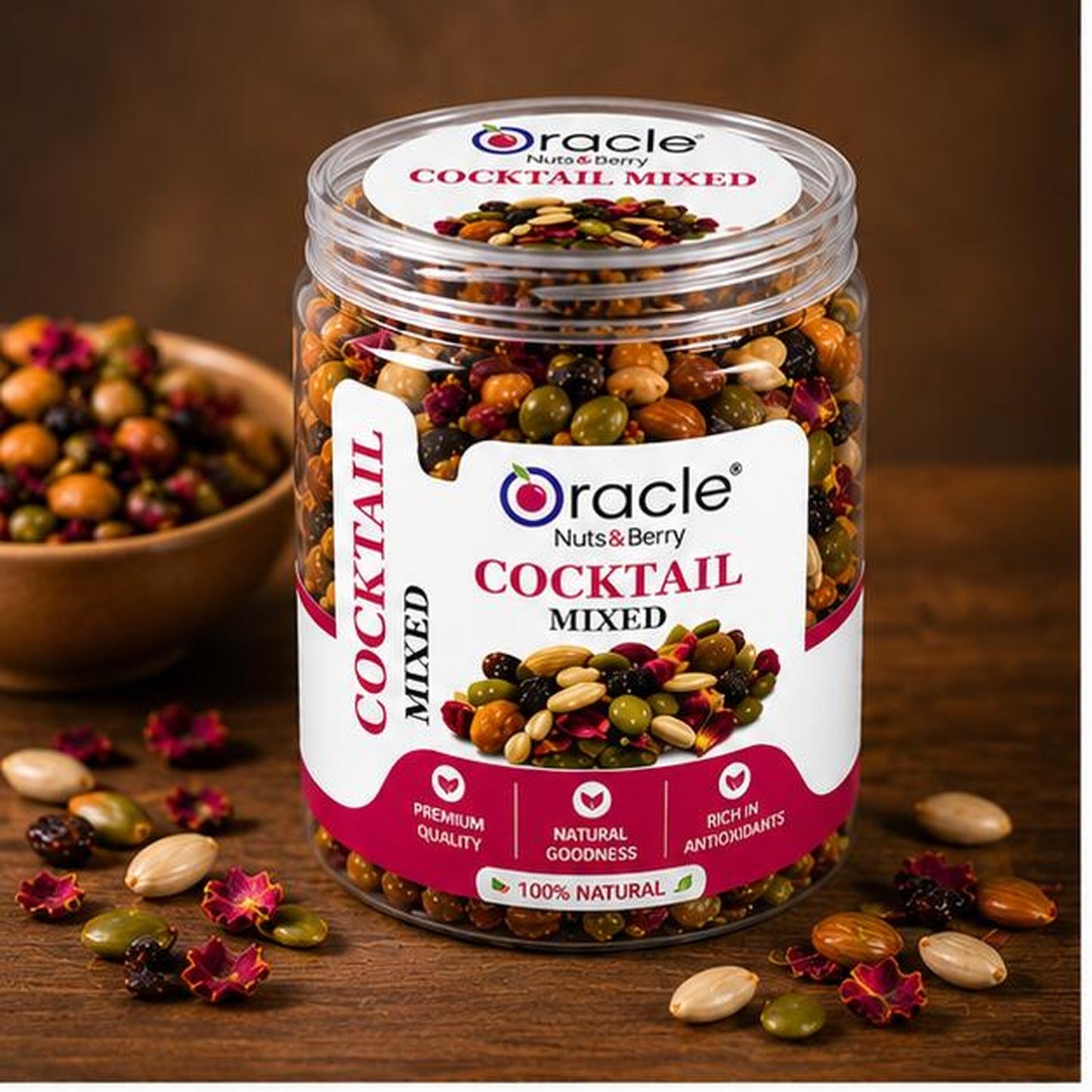 Oracle Cocktail Mixed, Crunchy Spicy Mixed Nut Seed & Namkeen Healthy Party Mix 150g