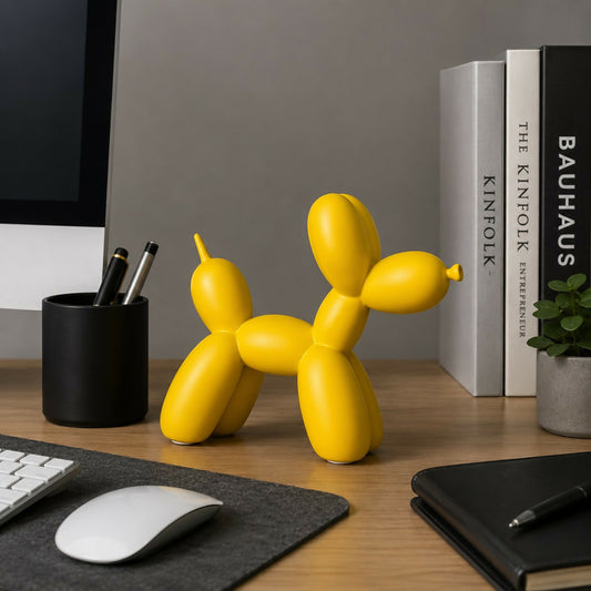 Stylish resin balloon dog sculpture for modern home decor