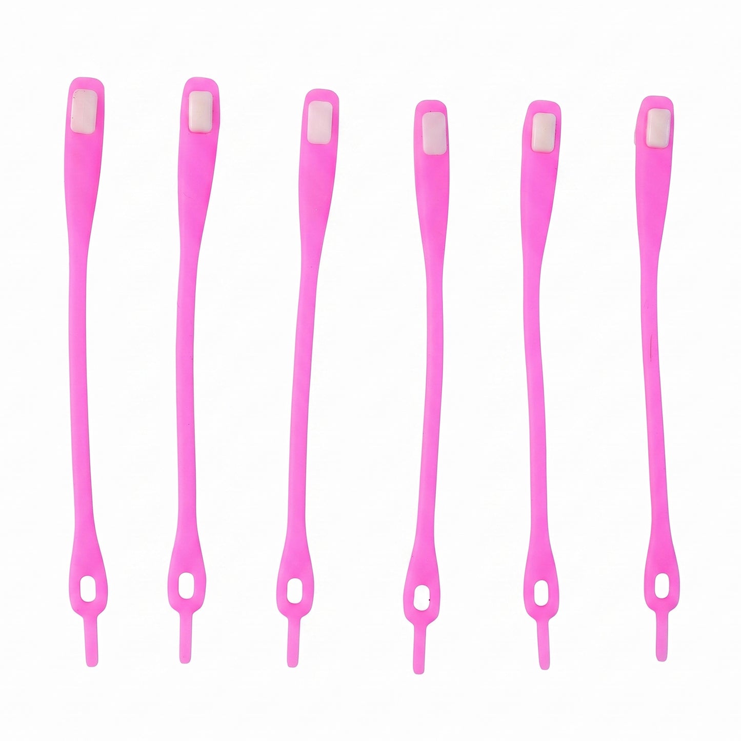 Stretchable Silicone Shoelaces No Tie Elastic Laces for Sneakers (6 Pc)