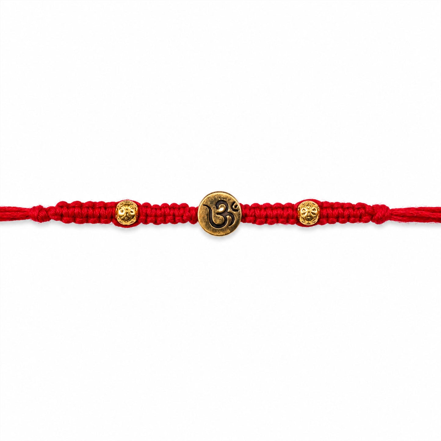 Elegant Stone Work Rakhi with Red Thread, Bead Detailing and Premium Celebration Look