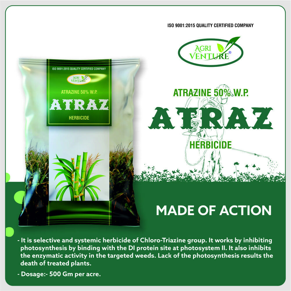 AgriVenture ATRAZ ( Ateazine 50% WP ) Herbiceds. (500Ml)