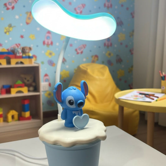 Cute Cartoon LED Desk Lamp for Kids Room, Study Night Light with Soft Glow