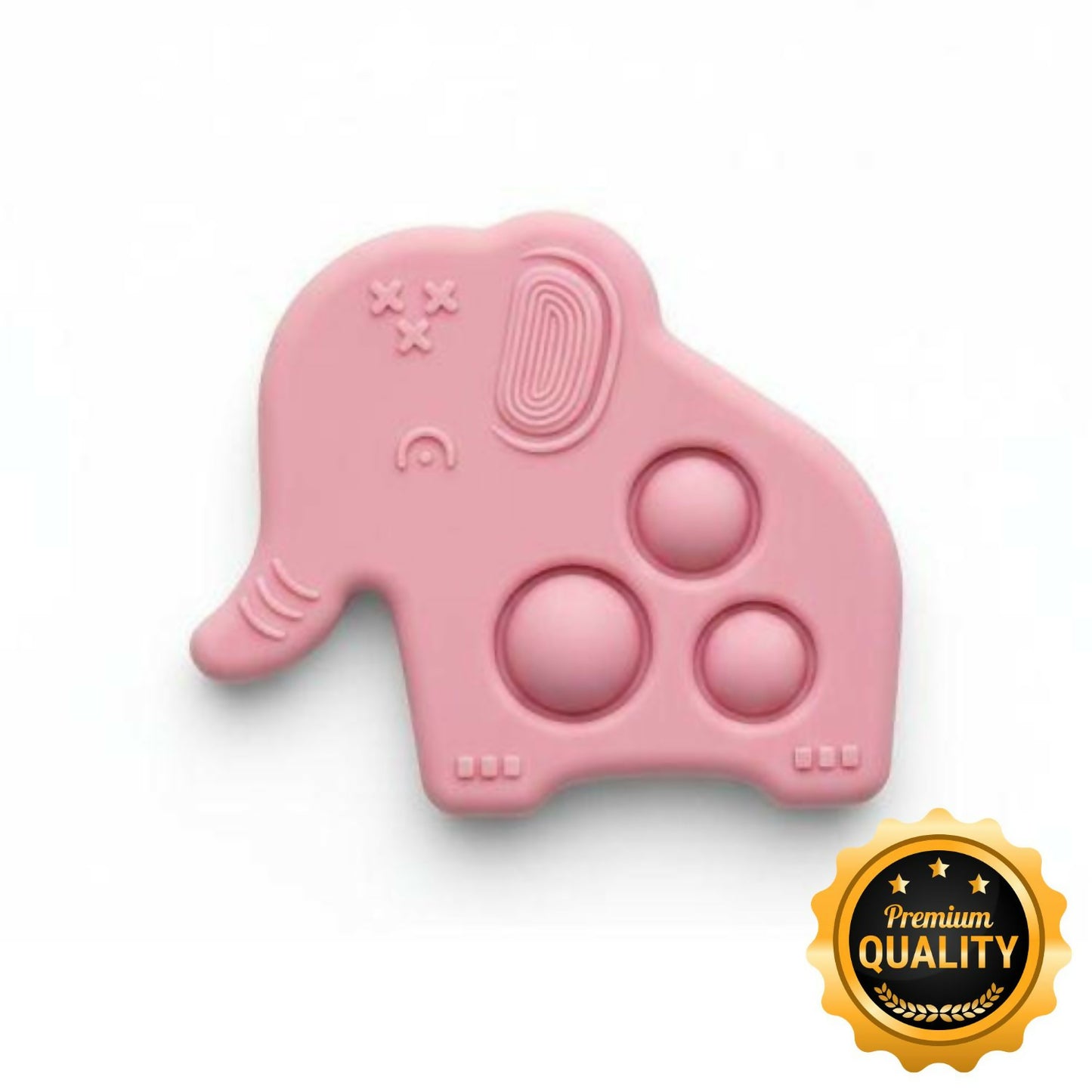 Baby Elephant Pop it Silicone Teether