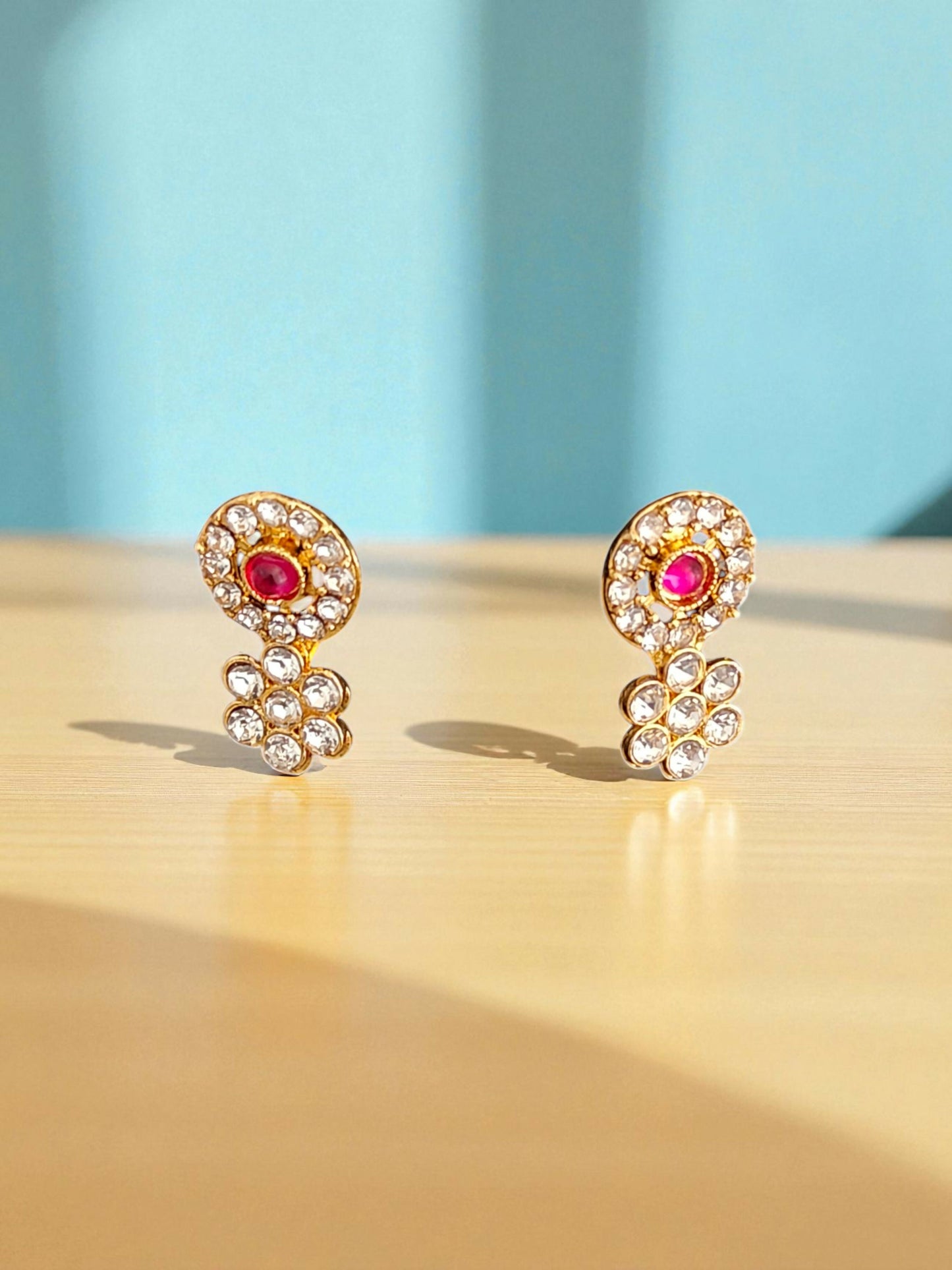 Traditional Kundan & Pearl Peacock Choker Necklace Set