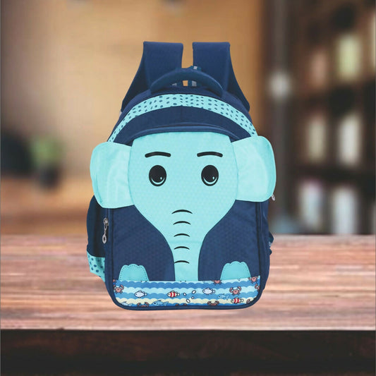 Cute Blue Elephant Kids Backpack for Boys & Girls – Lightweight Preschool School Bag with Cartoon Design, Comfortable Straps & Spacious Compartments