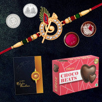 Krishna rakhi combo set with festive essentials