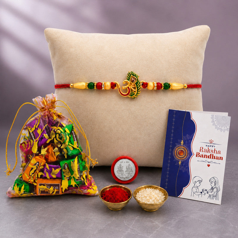 Rakhi gift for brother with 10pcs Chocolates | Rakhi Set of 1 | Assorted Gift Box