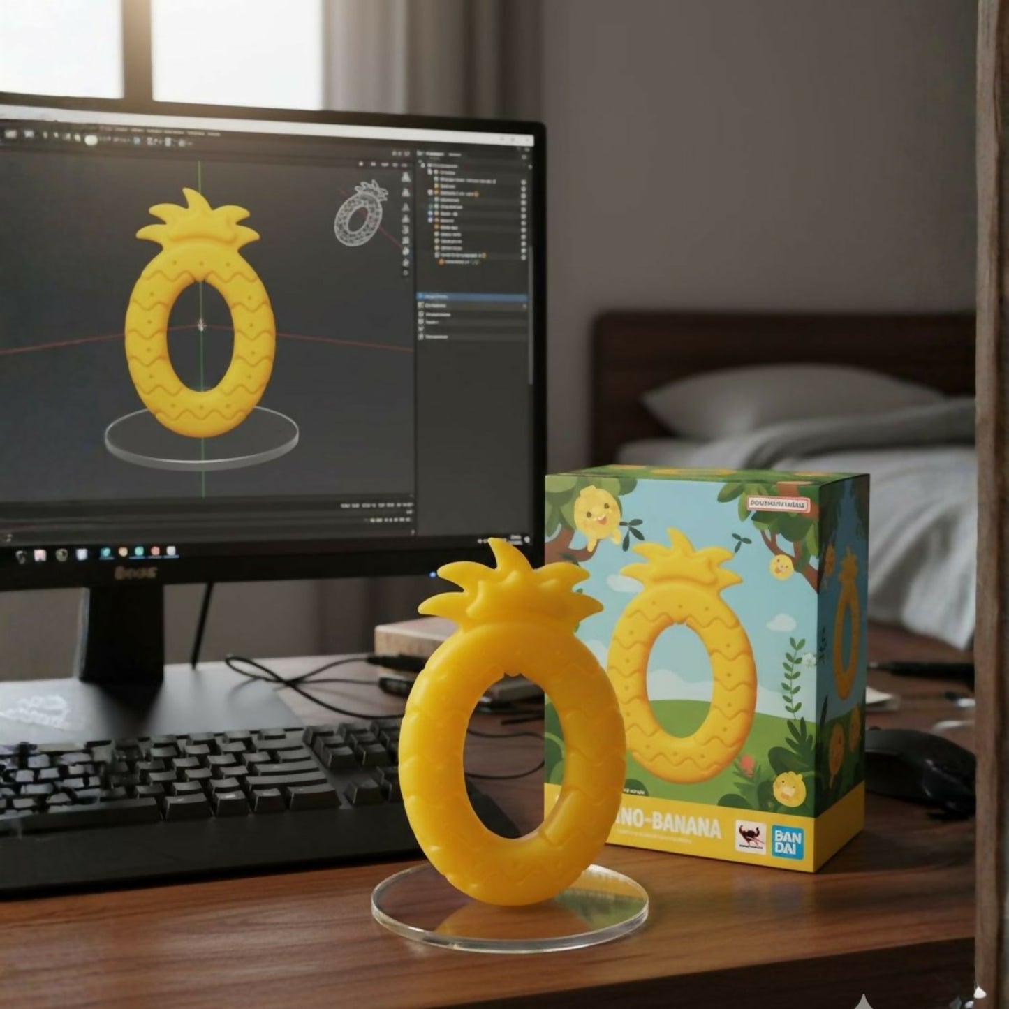 Pineapple shaped silicone Baby Teether