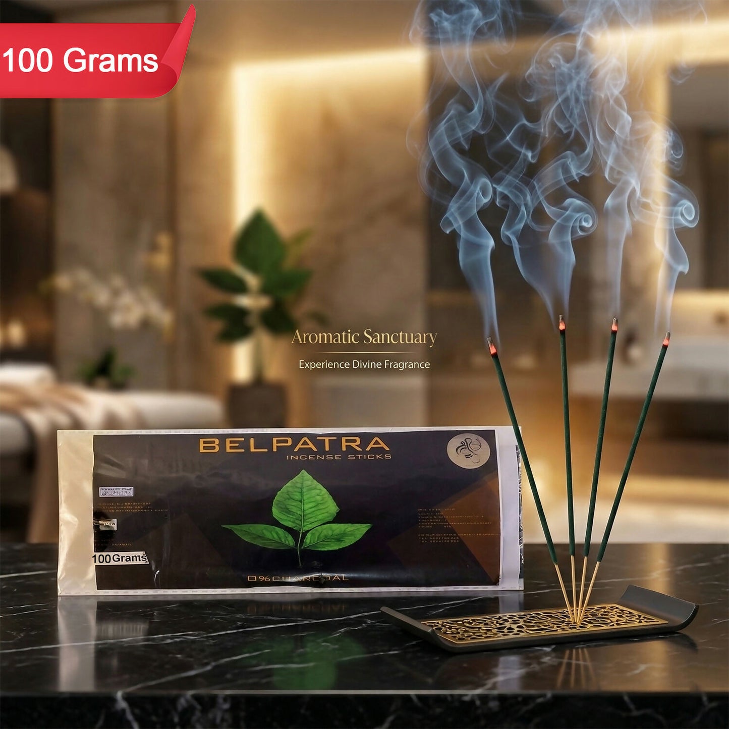 Belpatra Charcoal-Free Incense Sticks Aromatic Agarbatti for Home Temple Pooja Meditation and Prayer Fragrance Dhoop Sticks Pack