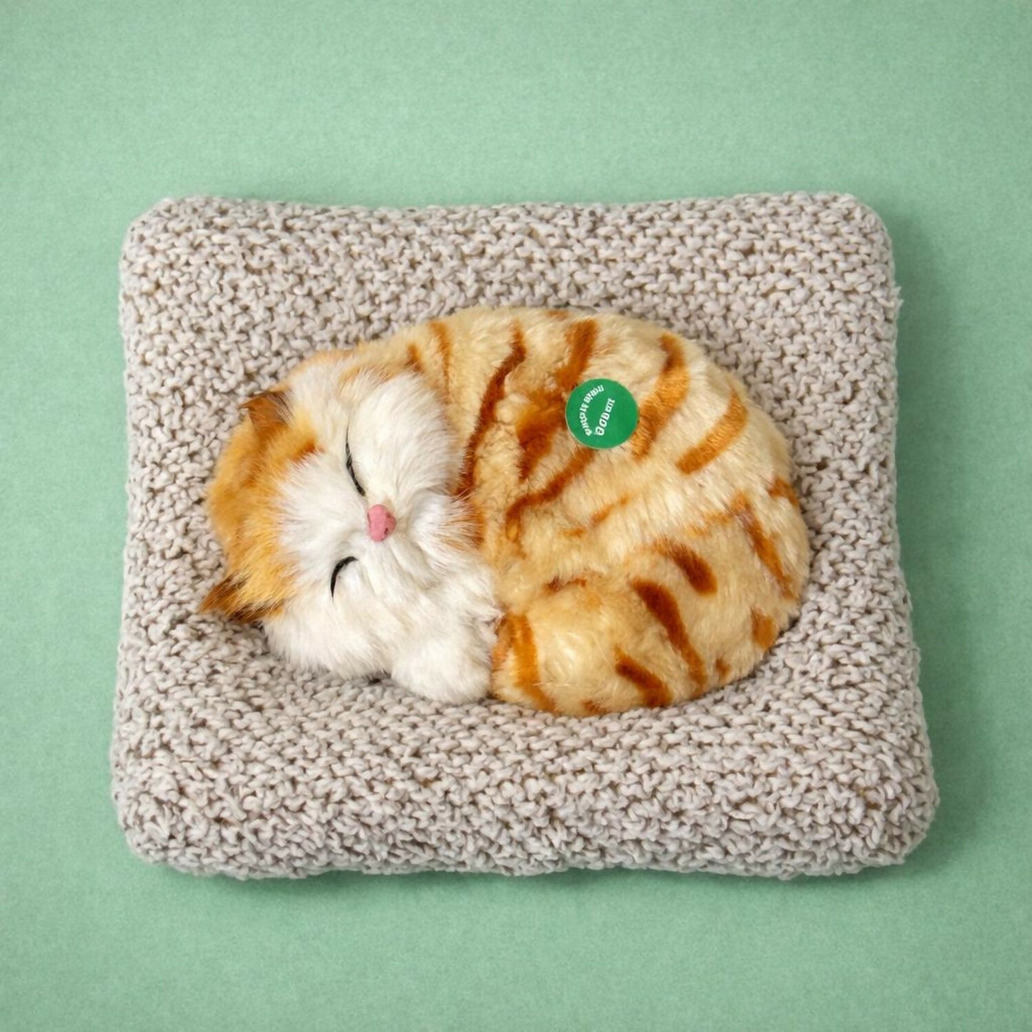Sleeping Cat Soft Plush Toy Cushion for Car Dashboard, Desk & Home Decor