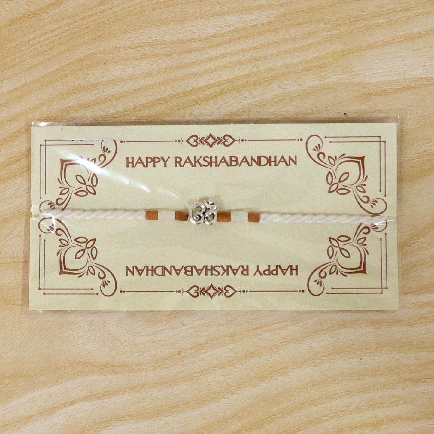 Elegant Diamond Look Rakhi with Shiny Centre and Refined Raksha Bandhan Styling