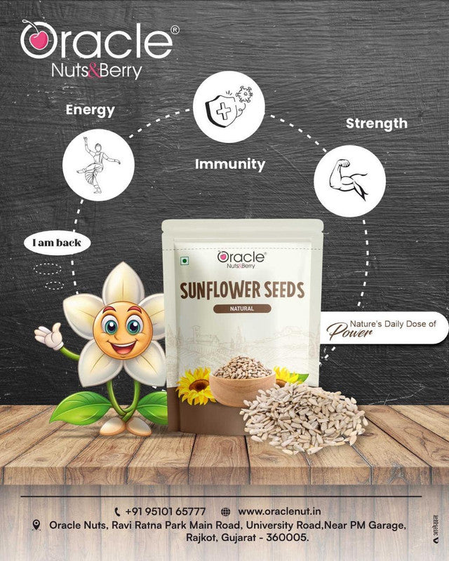 Roasted sunflower seeds, perfect for snacks or baking