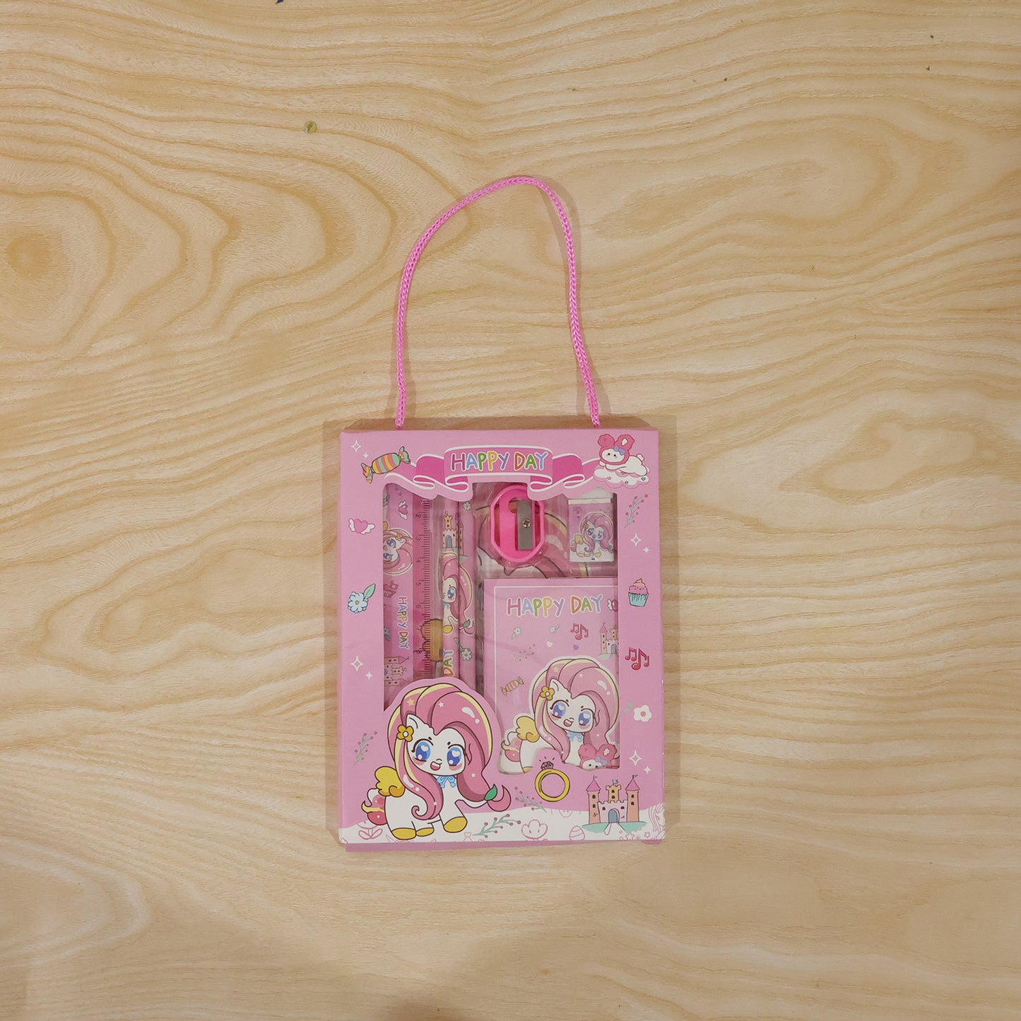 unicorn theme stationery set