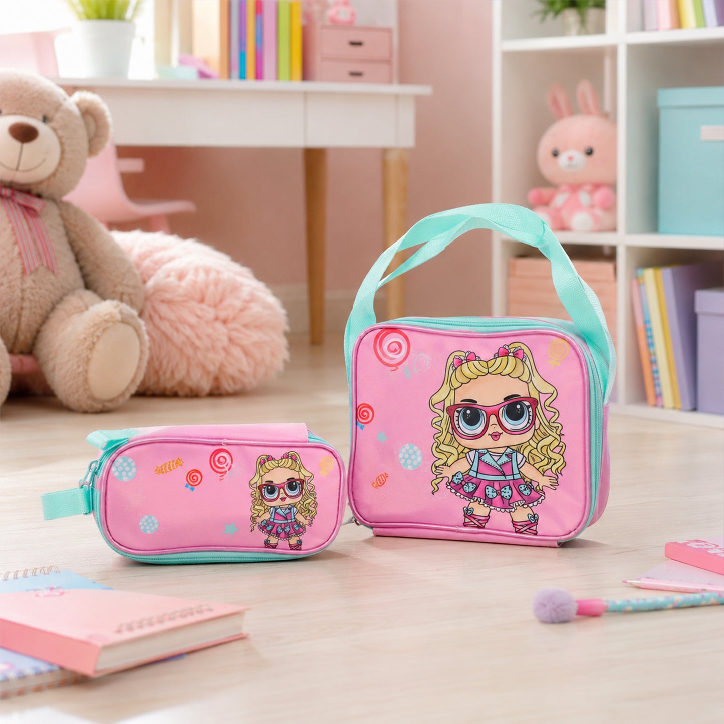 Adjustable Strap Backpack from School Bag Set