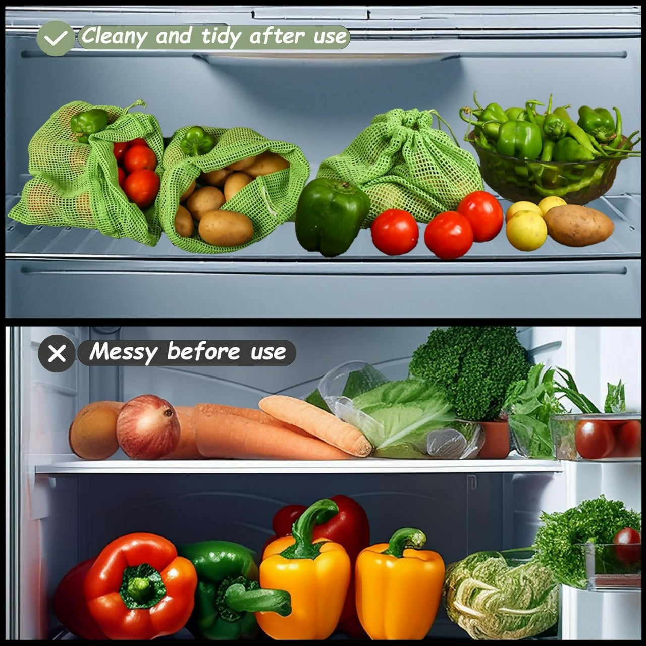 vegetable storage bag 3Pc (S,M,L Size)