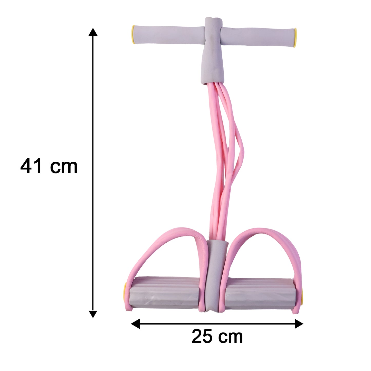 Portable Pull Rope Resistance Exerciser with Foot Pedal Support (1 Pc)