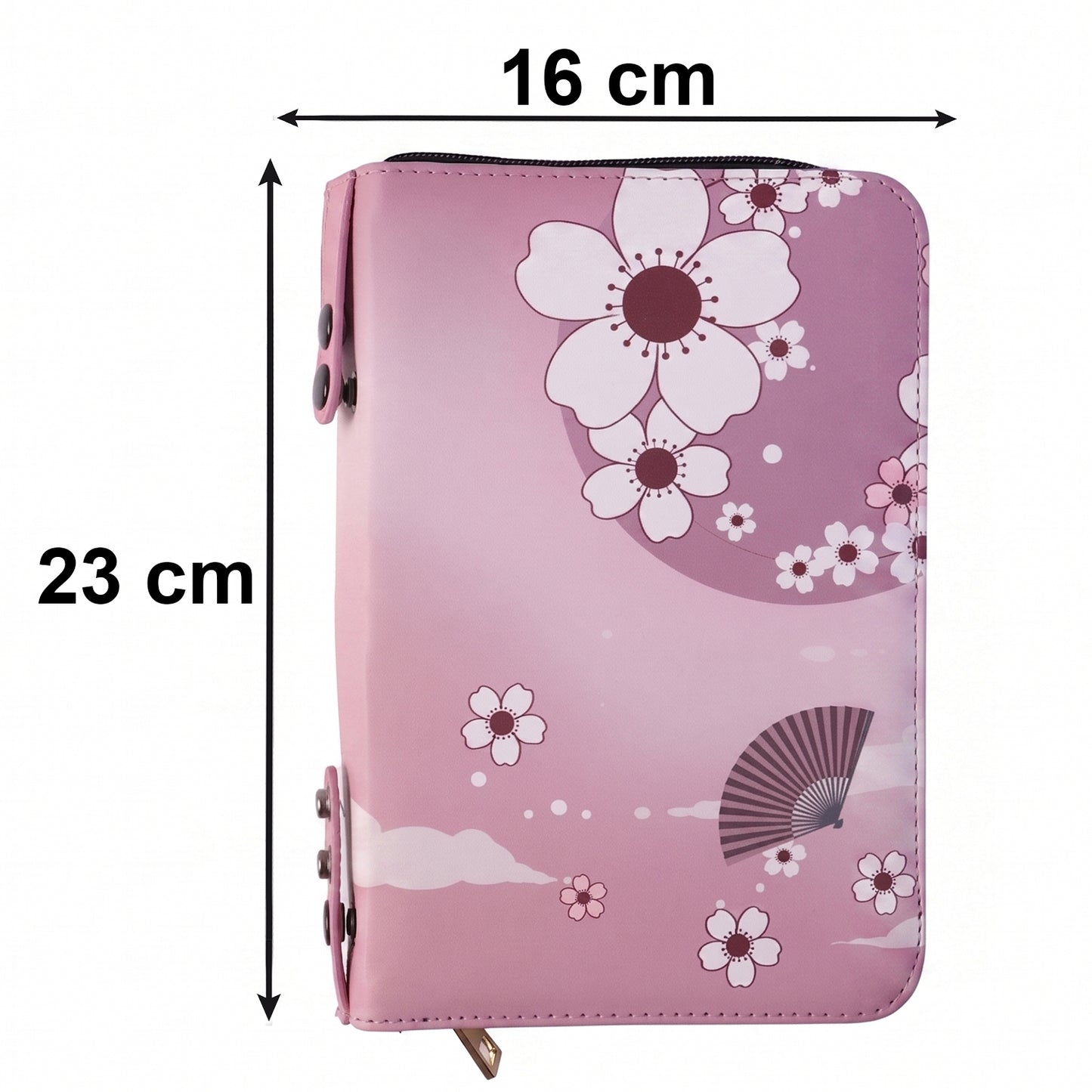 Durable zippered cosmetic pouch for travel