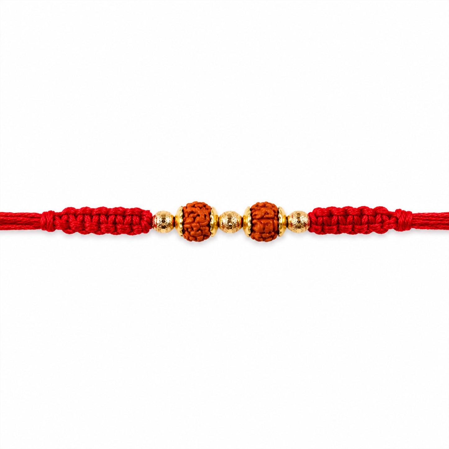 Beautiful Designer Rakhi with Studded Centre, Festive Beads and Raksha Bandhan Appeal