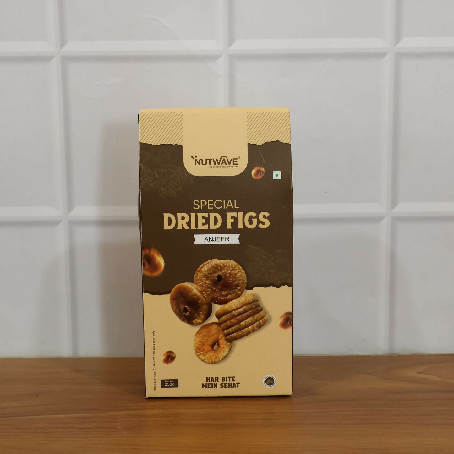 Nutwave Special Dried Figs (Anjeer), Naturally Dried Premium Figs, Gluten Free (250Gm)