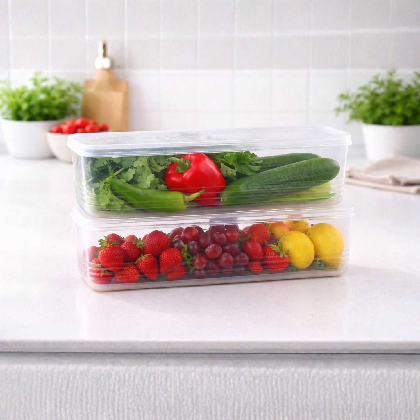 Noodel Plastic Container Pack of 6