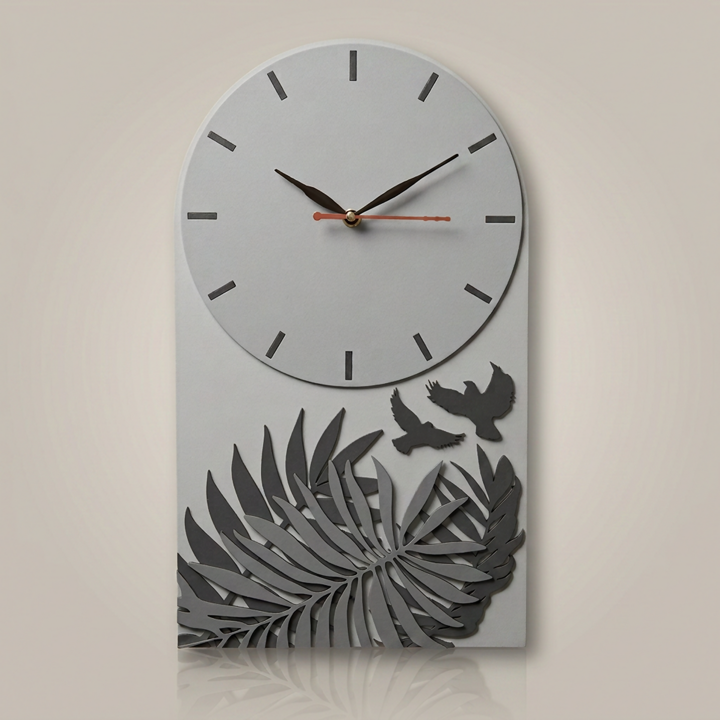 Plant Clock Grey 4